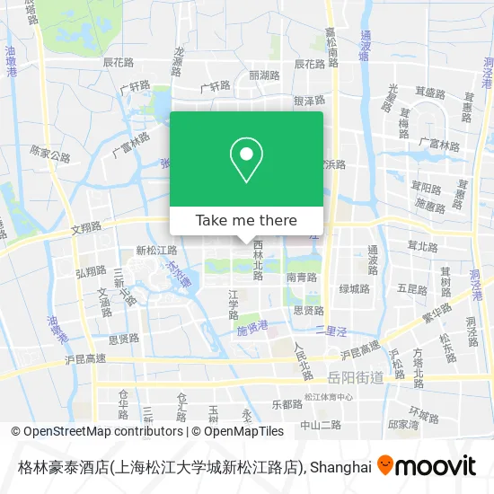 格林豪泰酒店(上海松江大学城新松江路店) map