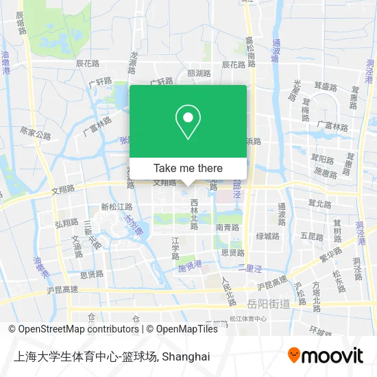 上海大学生体育中心-篮球场 map