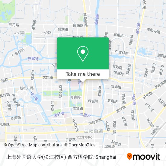 上海外国语大学(松江校区)-西方语学院 map