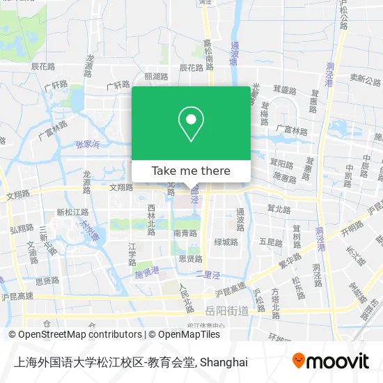 上海外国语大学松江校区-教育会堂 map