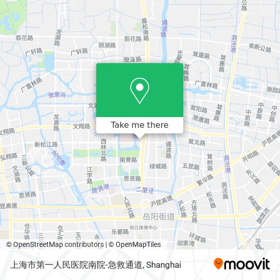 上海市第一人民医院南院-急救通道 map