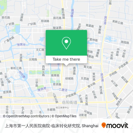 上海市第一人民医院南院-临床转化研究院 map