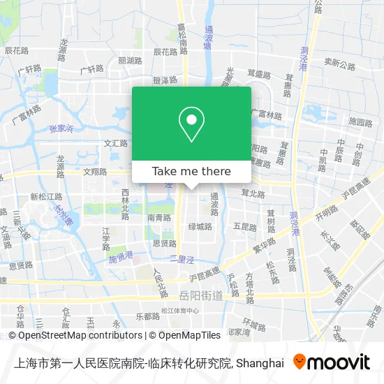 上海市第一人民医院南院-临床转化研究院 map