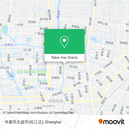 华夏民生超市(松江店) map