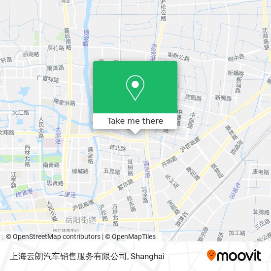 上海云朗汽车销售服务有限公司 map