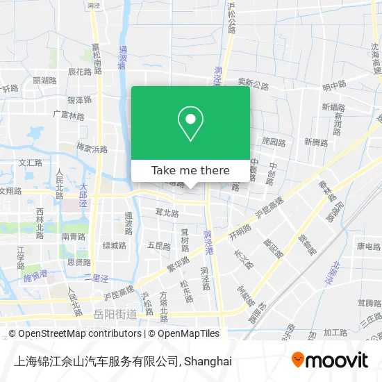 上海锦江佘山汽车服务有限公司 map