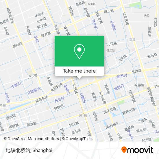 地铁北桥站 map