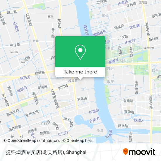 捷强烟酒专卖店(龙吴路店) map