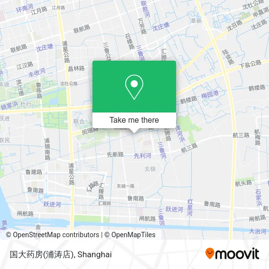 国大药房(浦涛店) map