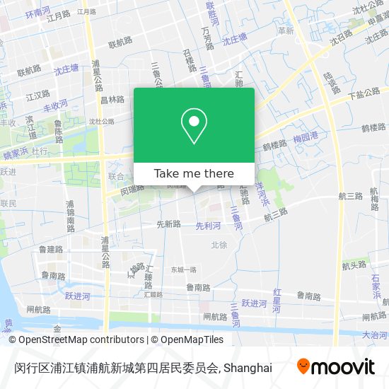闵行区浦江镇浦航新城第四居民委员会 map