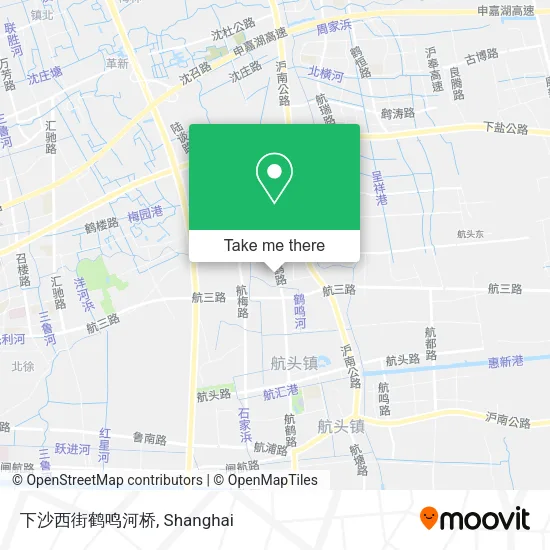 下沙西街鹤鸣河桥 map