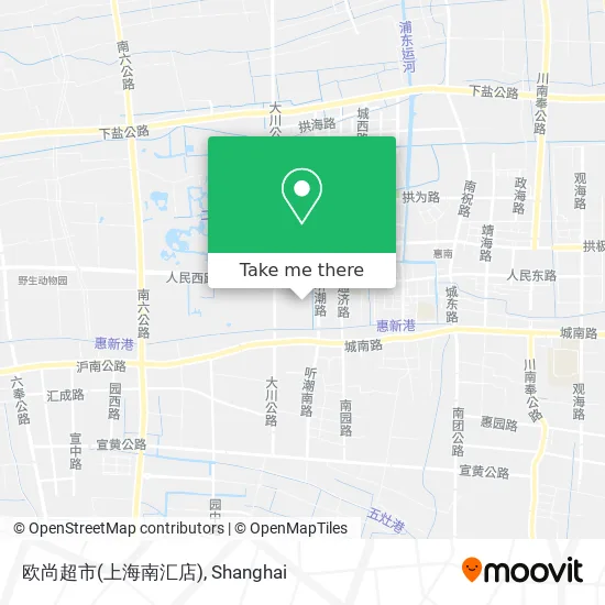 欧尚超市(上海南汇店) map
