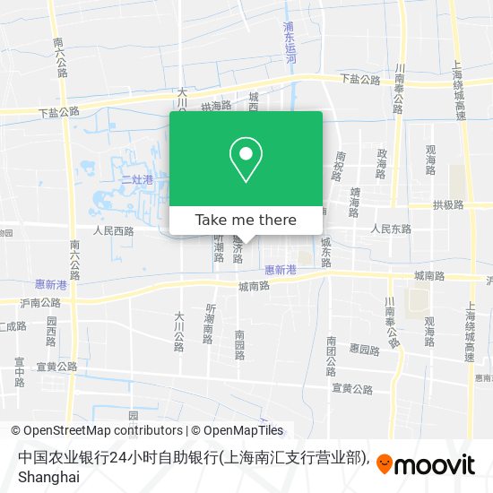 中国农业银行24小时自助银行(上海南汇支行营业部) map