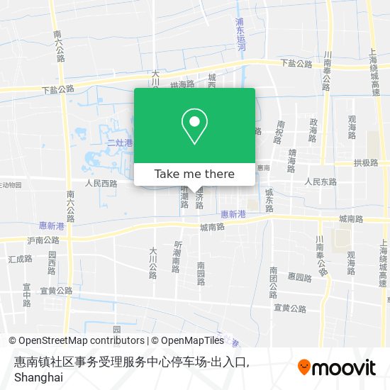 惠南镇社区事务受理服务中心停车场-出入口 map