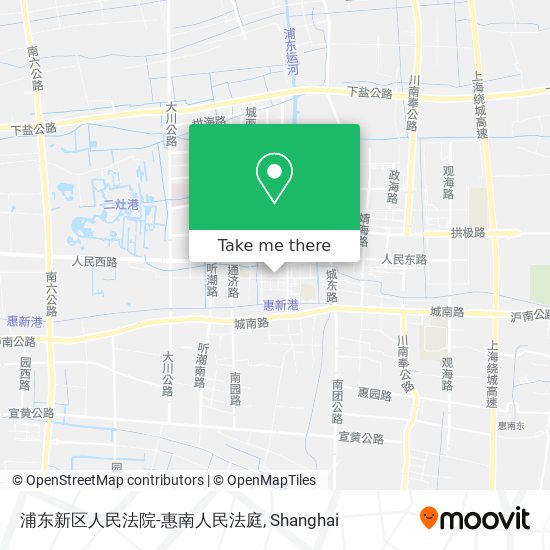 浦东新区人民法院-惠南人民法庭 map