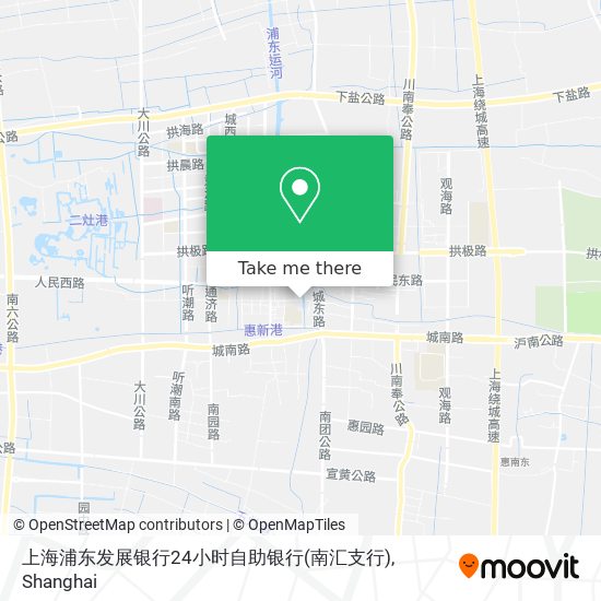 上海浦东发展银行24小时自助银行(南汇支行) map