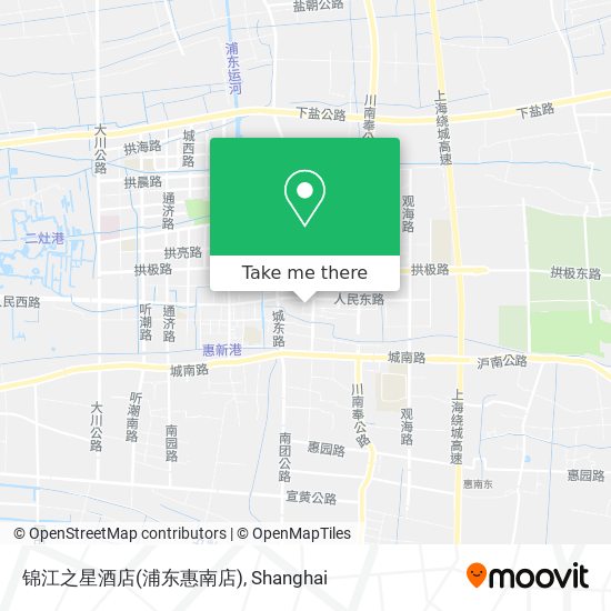 锦江之星酒店(浦东惠南店) map