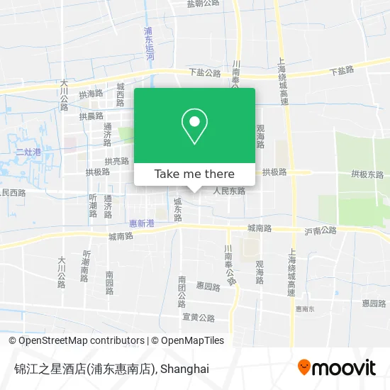 锦江之星酒店(浦东惠南店) map