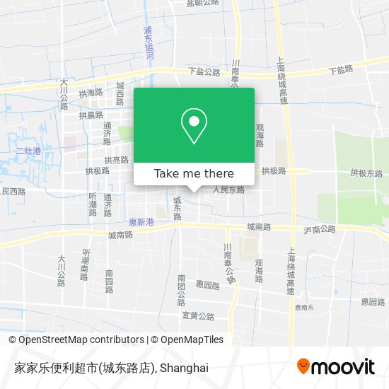 家家乐便利超市(城东路店) map