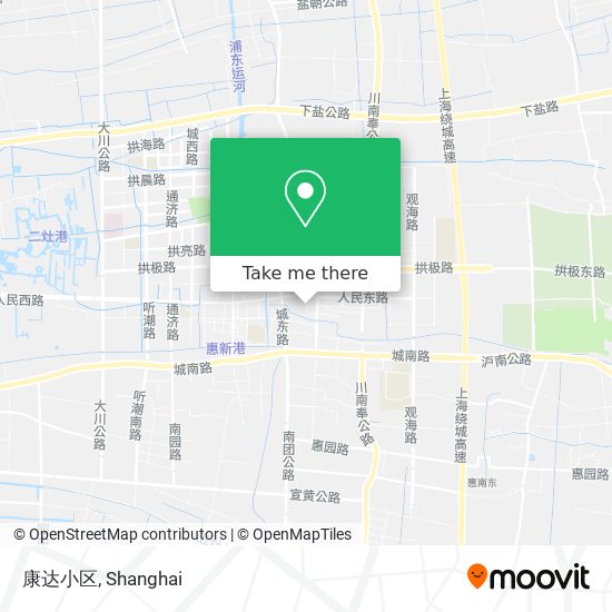 康达小区 map