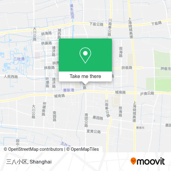 三八小区 map