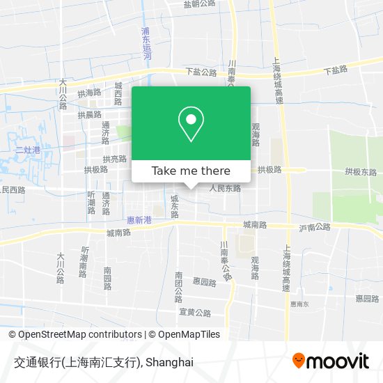 交通银行(上海南汇支行) map