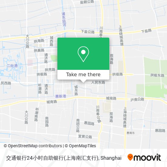 交通银行24小时自助银行(上海南汇支行) map
