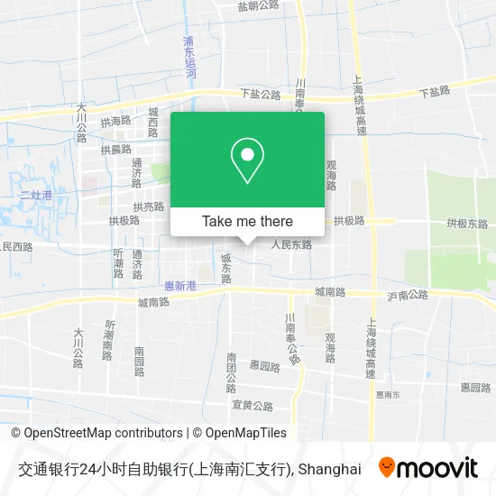 交通银行24小时自助银行(上海南汇支行) map