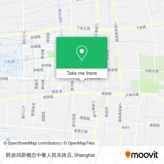 爵鼎鸡新概念中餐人民东路店 map