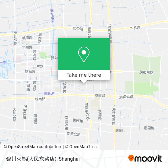 锦川火锅(人民东路店) map