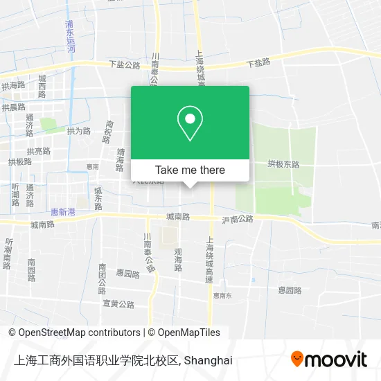 上海工商外国语职业学院北校区 map