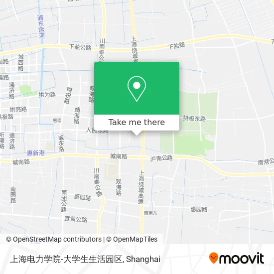 上海电力学院-大学生生活园区 map