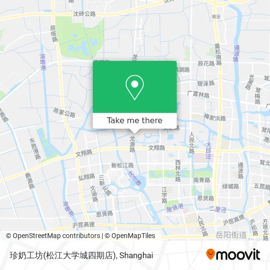 珍奶工坊(松江大学城四期店) map