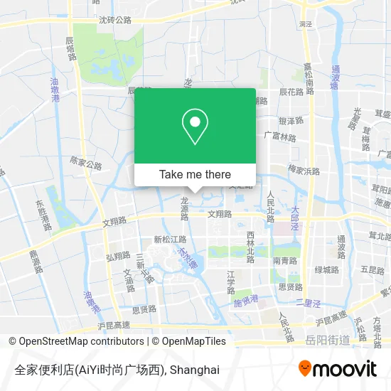 全家便利店(AiYi时尚广场西) map