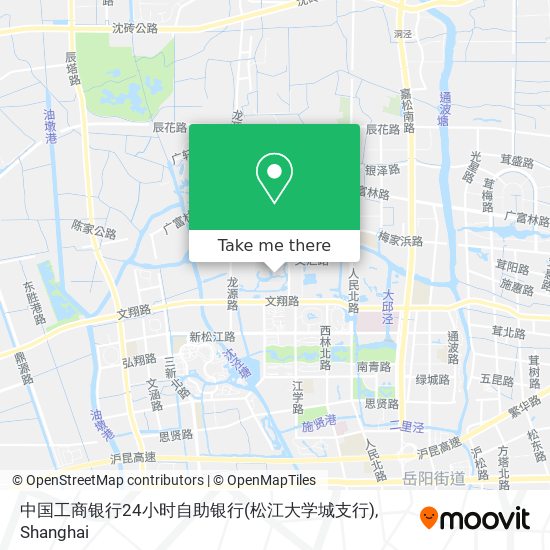 中国工商银行24小时自助银行(松江大学城支行) map