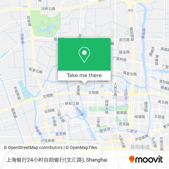 上海银行24小时自助银行(文汇路) map