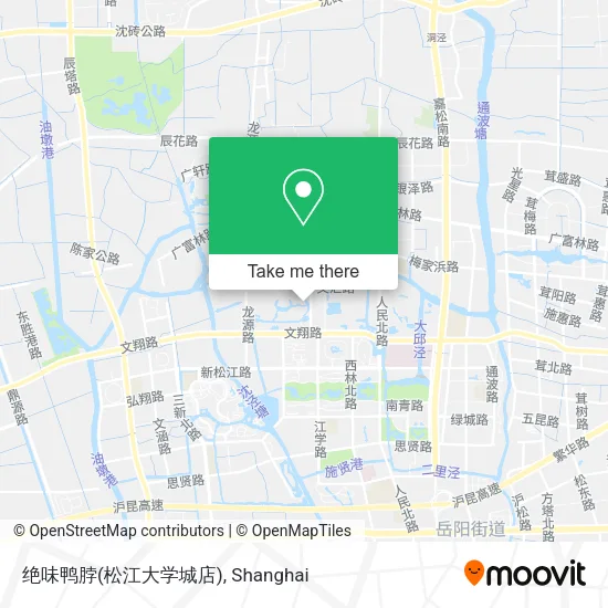 绝味鸭脖(松江大学城店) map