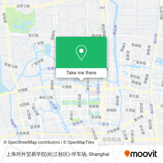 上海对外贸易学院(松江校区)-停车场 map