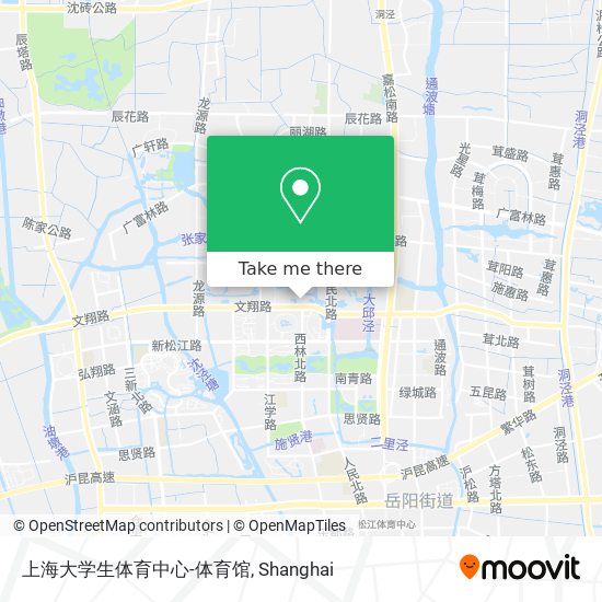 上海大学生体育中心-体育馆 map