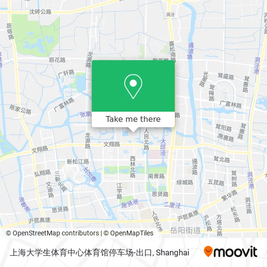 上海大学生体育中心体育馆停车场-出口 map