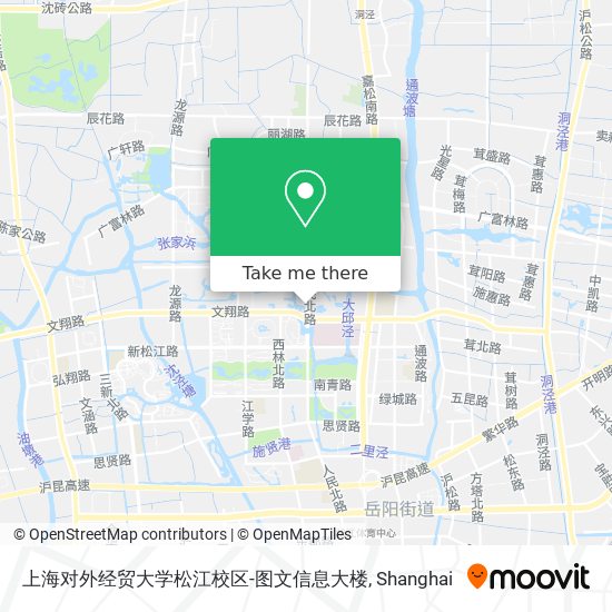 上海对外经贸大学松江校区-图文信息大楼 map