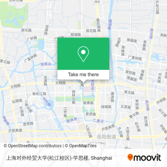 上海对外经贸大学(松江校区)-学思楼 map