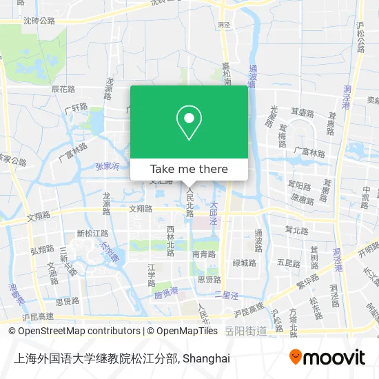 上海外国语大学继教院松江分部 map