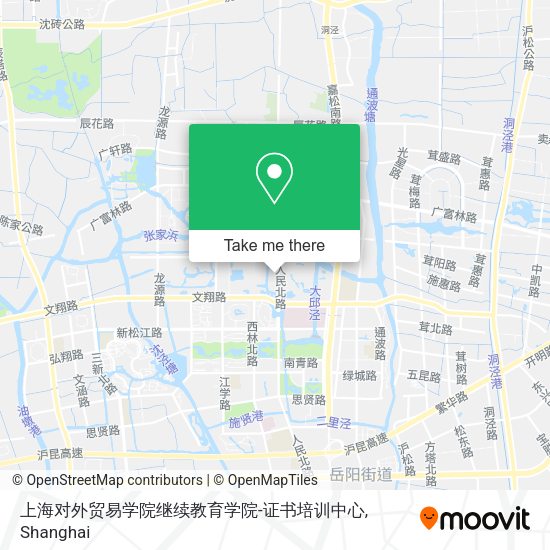 上海对外贸易学院继续教育学院-证书培训中心 map