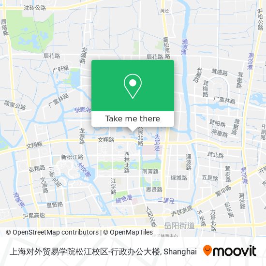 上海对外贸易学院松江校区-行政办公大楼 map