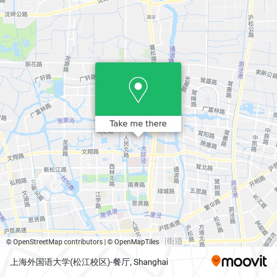 上海外国语大学(松江校区)-餐厅 map