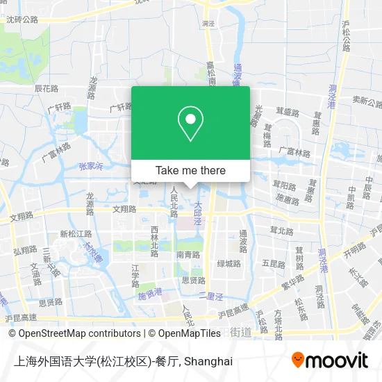 上海外国语大学(松江校区)-餐厅 map