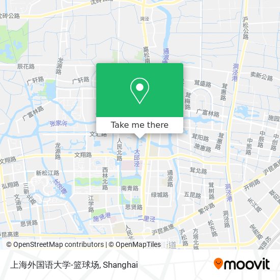 上海外国语大学-篮球场 map