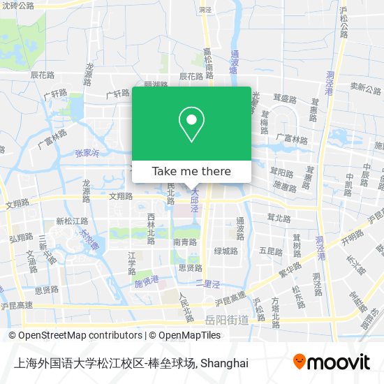 上海外国语大学松江校区-棒垒球场 map