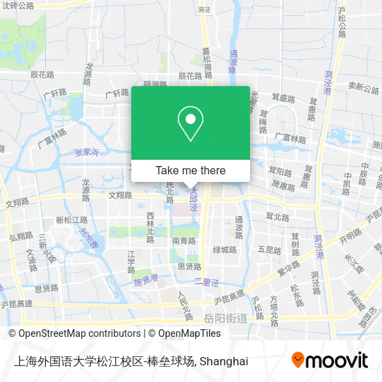 上海外国语大学松江校区-棒垒球场 map